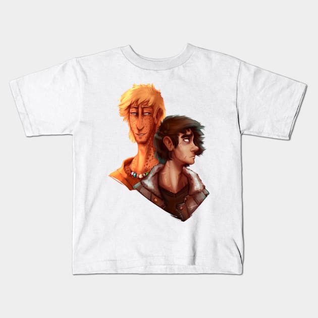 Solangelo Kids T-Shirt by CrossRoadArt